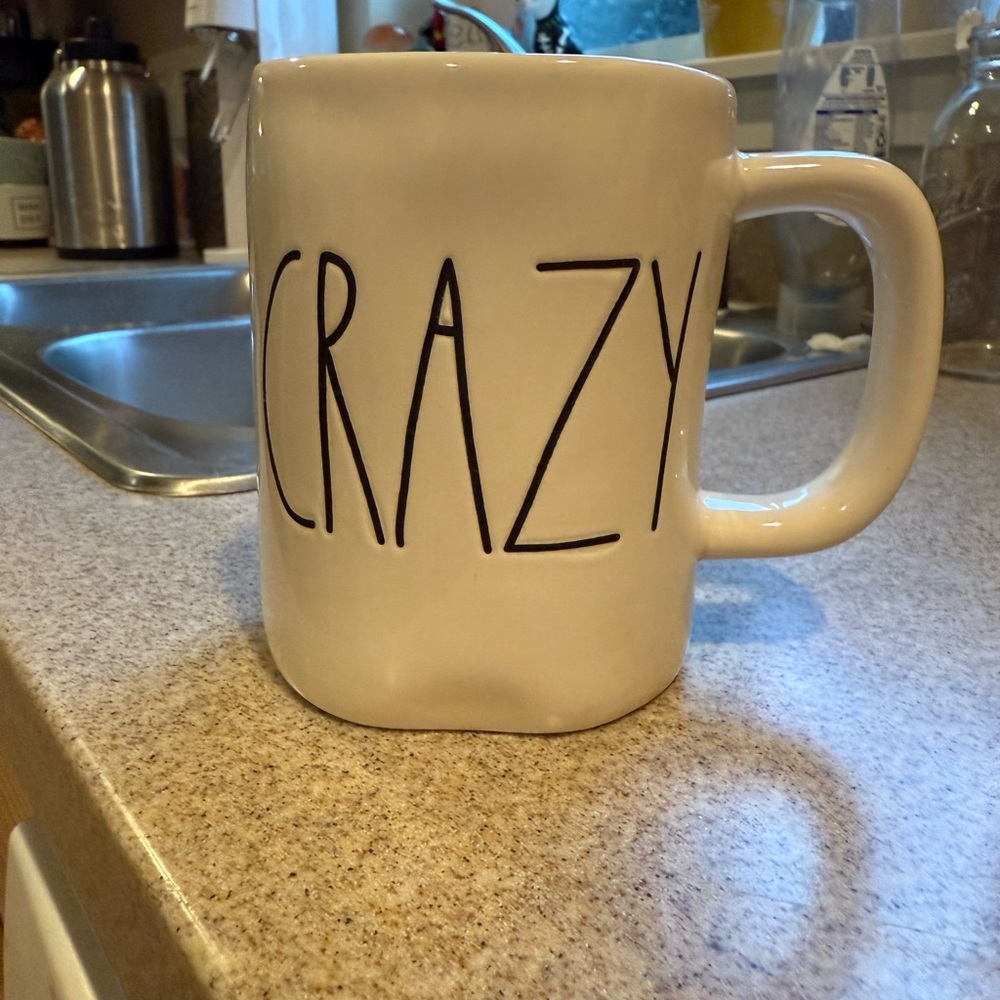 Rae Dunn Cream Mug - Crazy Design
